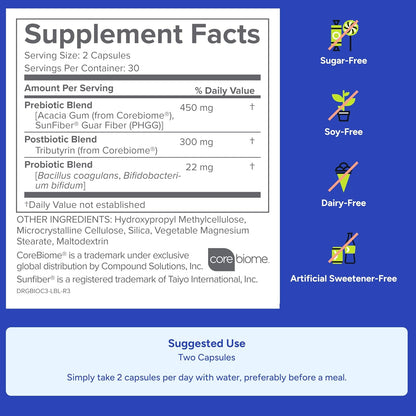 Bio Complete 3 for Optimal Gut Health Supplement 60 Capsules by Gundry MD