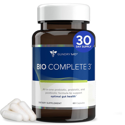 Bio Complete 3 for Optimal Gut Health Supplement 60 Capsules by Gundry MD