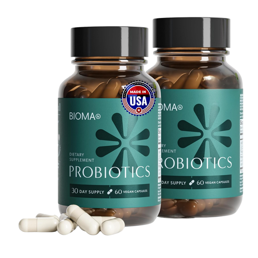 Probiotics Digestive Health Gut Support for Men & Women - 2Pack of 60 Capsules